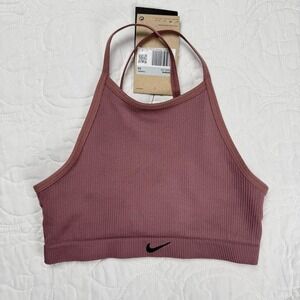 Nike Dri-Fit‎ Seamless Ribbed Light-Support Non-Padded Sports Bra Women's XS NWT